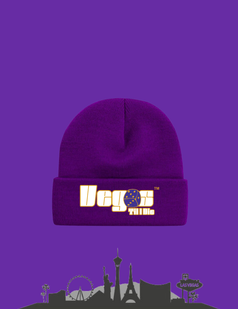 Vegas Til I Die™ - ‘Omega’ Satin Lined Beanie