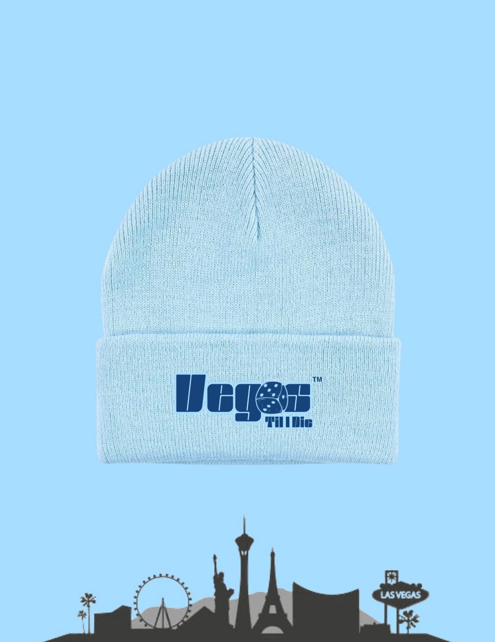 Vegas Til I Die™ - ‘C-Springs’ Satin Lined Beanie