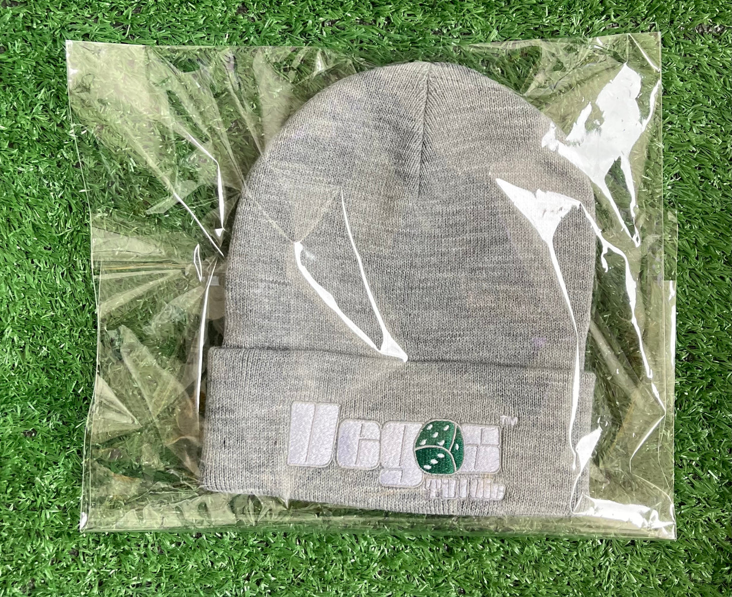 Vegas Til I Die™ - ‘Grey & Emerald’ Beanie