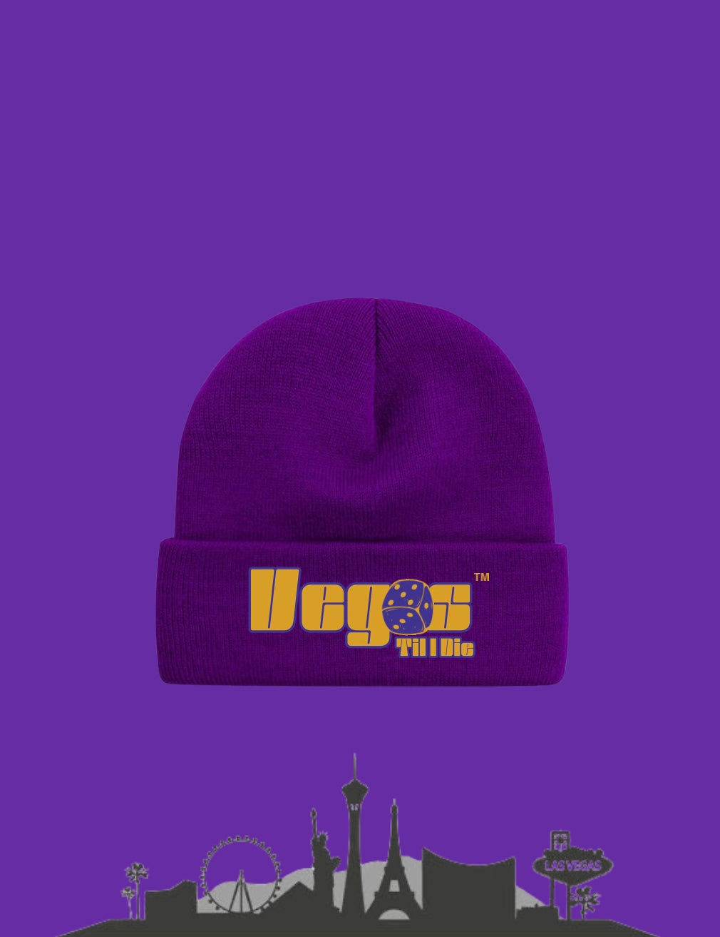 Vegas Til I Die™ - ‘Omega Forever’ Satin Lined Beanie