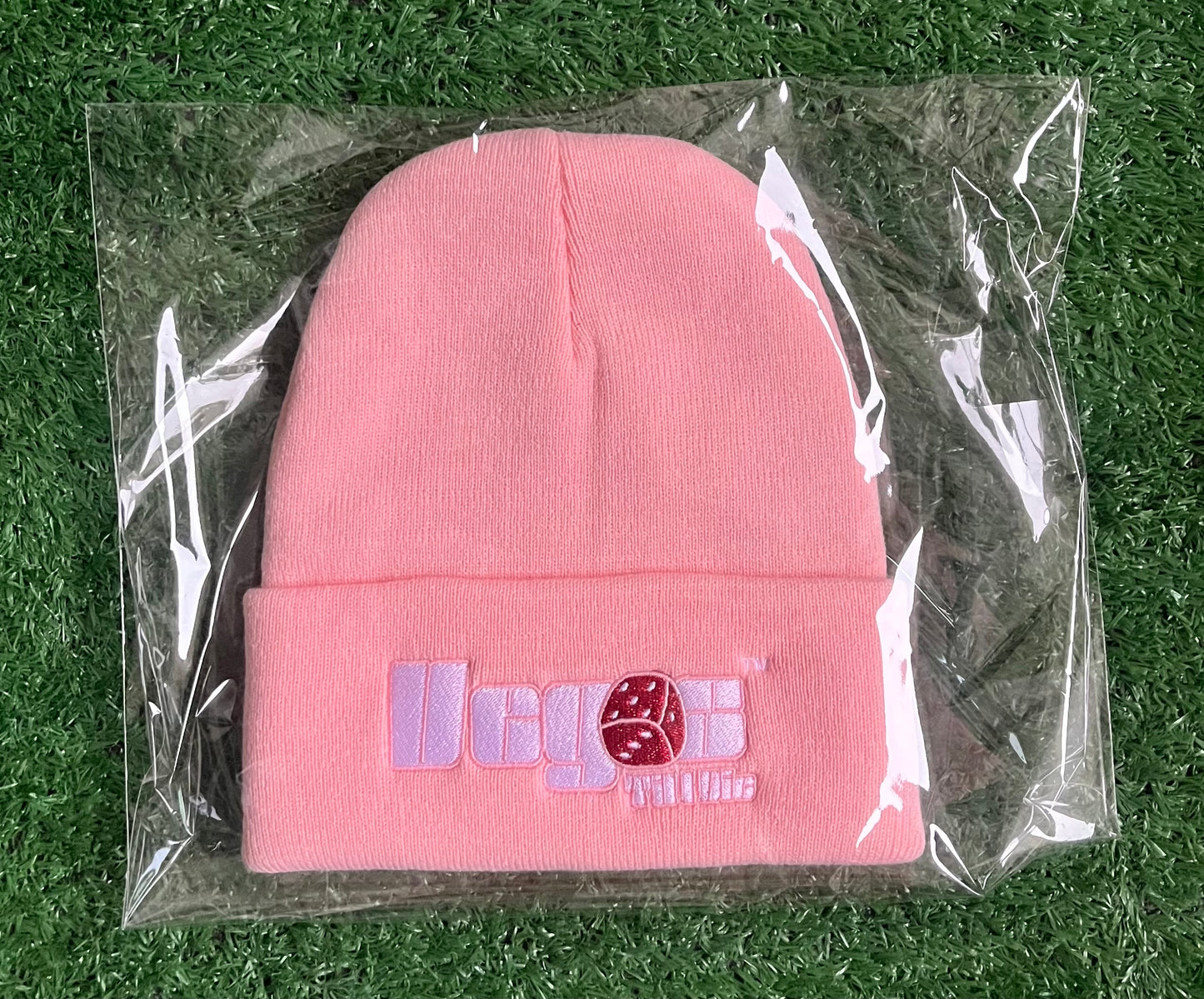 Vegas Til I Die™ - ‘Flamingo & Ruby’ Satin Lined Beanie