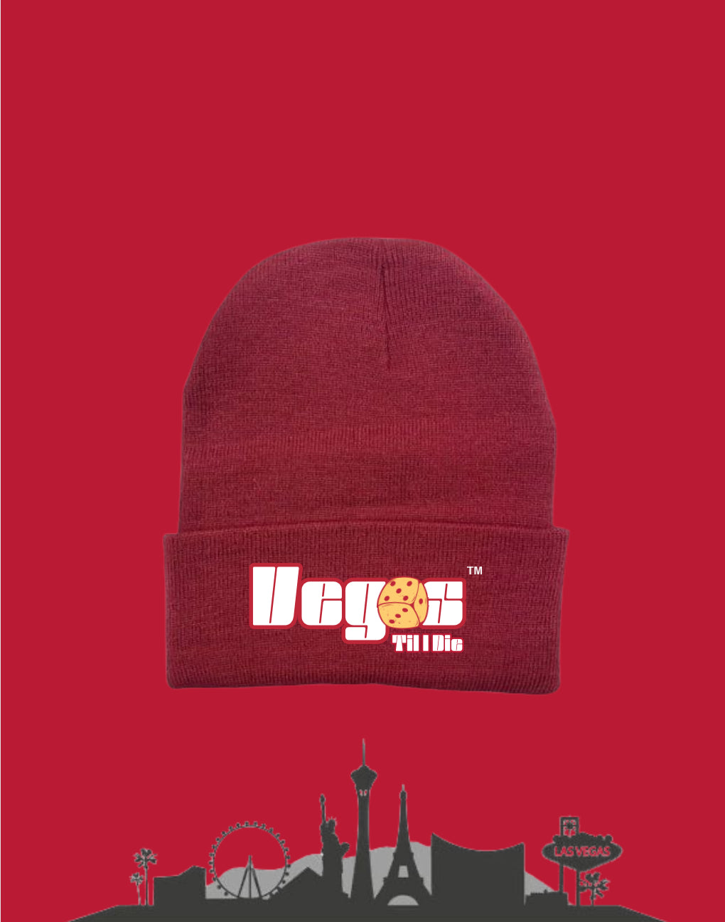 Vegas Til I Die™ - ‘Eldorado’ Satin Lined Beanie